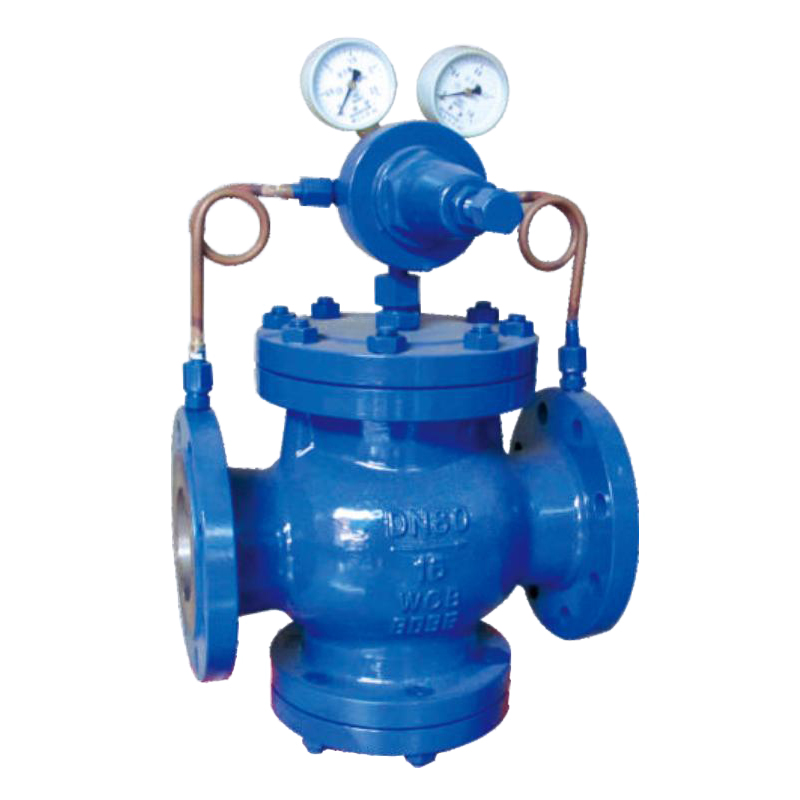 Pilot valve type piston pressure reducing valve